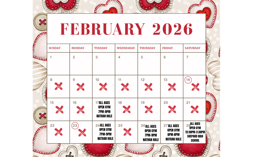 February Indoor Schedule